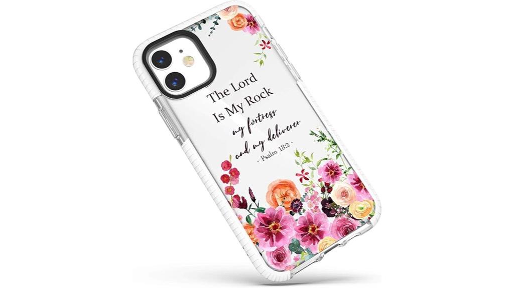 floral scripture bible phone case
