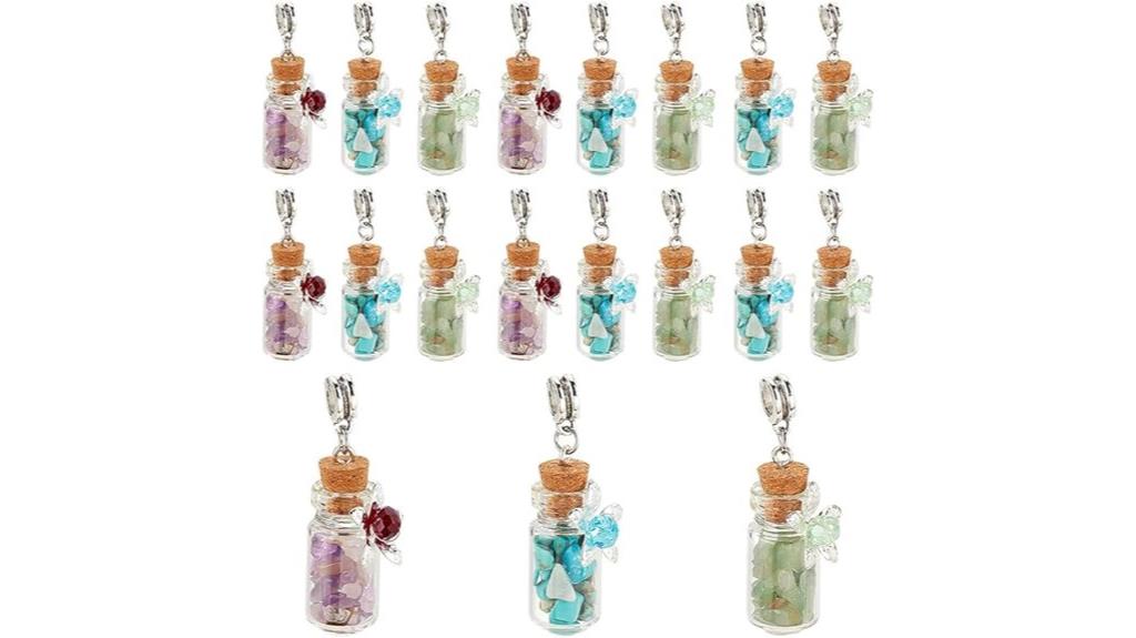 flower glass bottle pendants