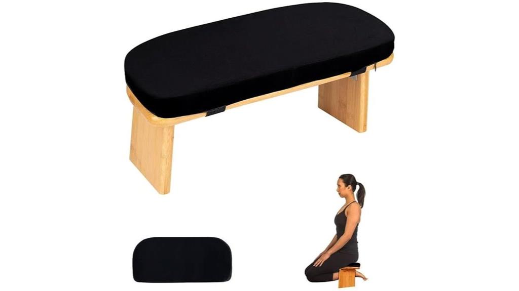 foldable bamboo meditation stool