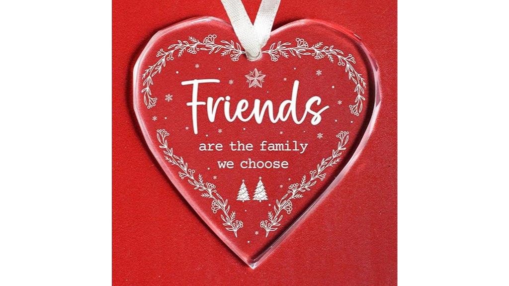 friendship keepsake glass ornament