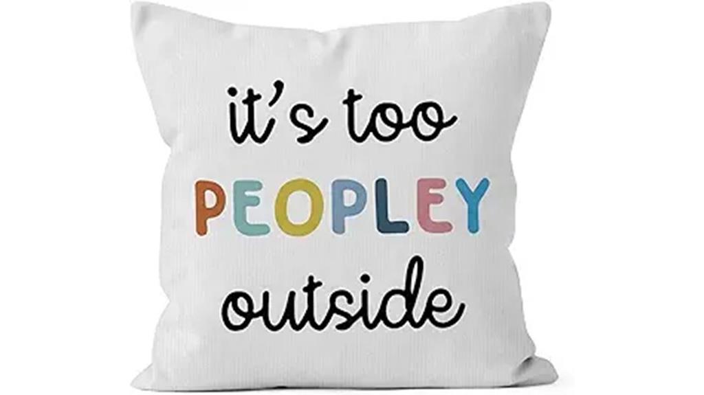 funny people outside pillow
