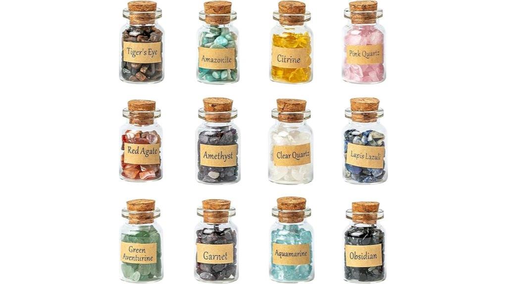 gemstone crystal healing set