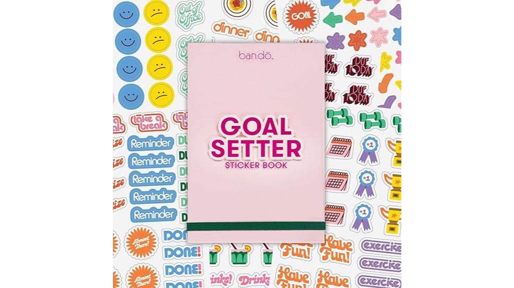 goal planning sticker book