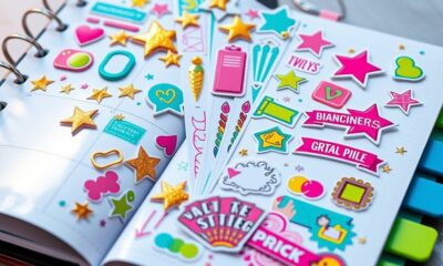 goal setting sticker packs
