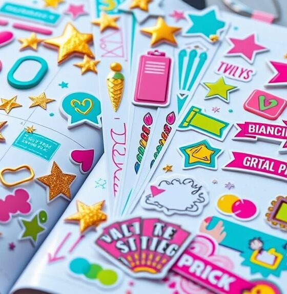 goal setting sticker packs