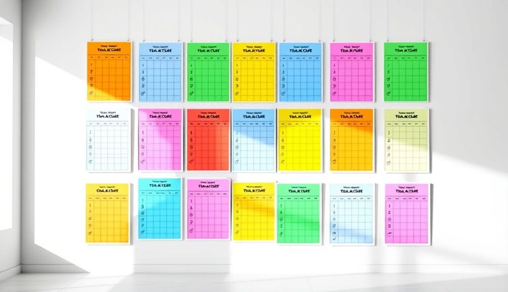 goal tracking wall charts