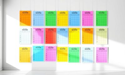 goal tracking wall charts