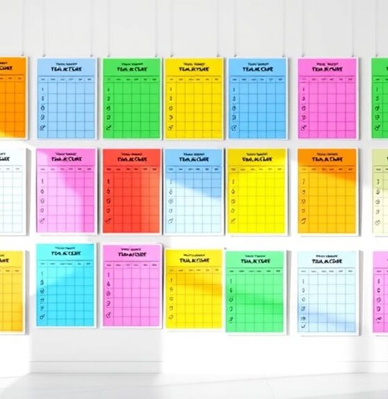 goal tracking wall charts