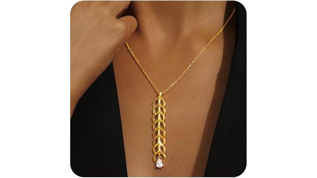 gold plated lucky necklace