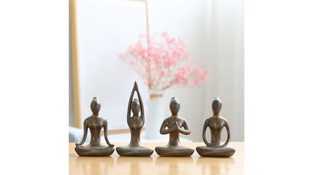 golden owmell yoga figurines