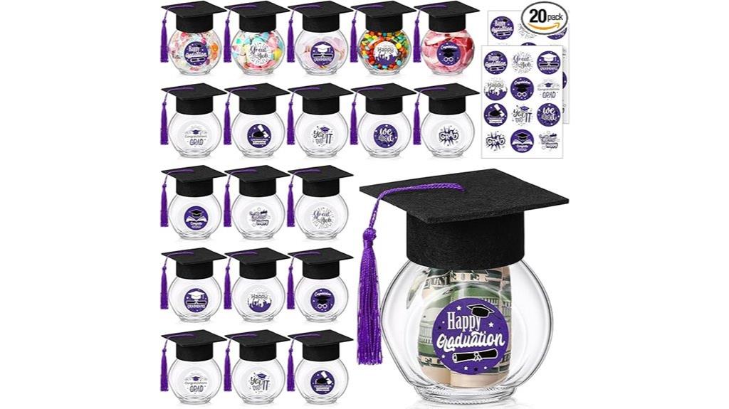 graduation cap candy jars
