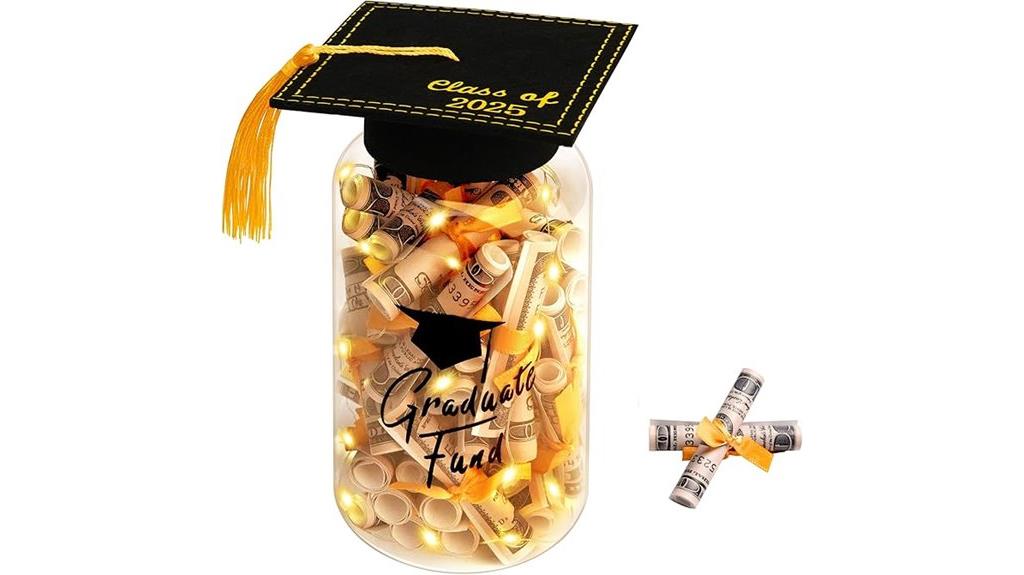 graduation jar with lights