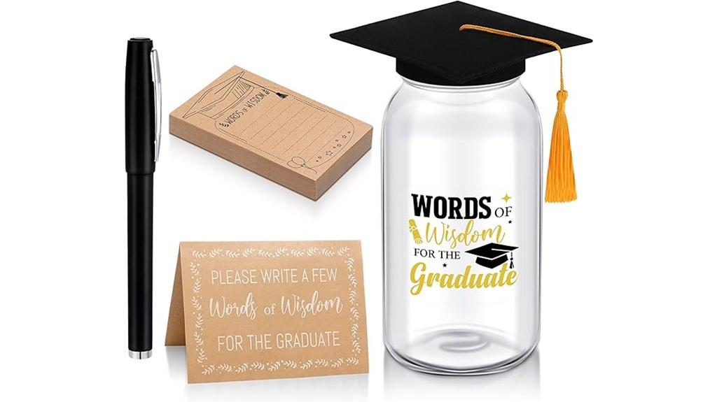 graduation jar with wisdom
