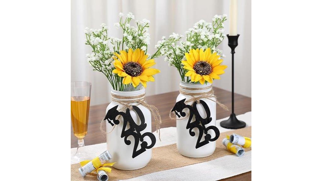 graduation mason jar decorations