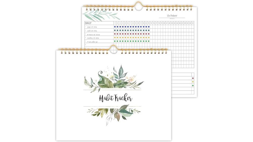 greenery themed daily planner
