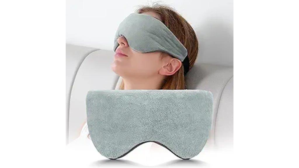 grey weighted sleep mask