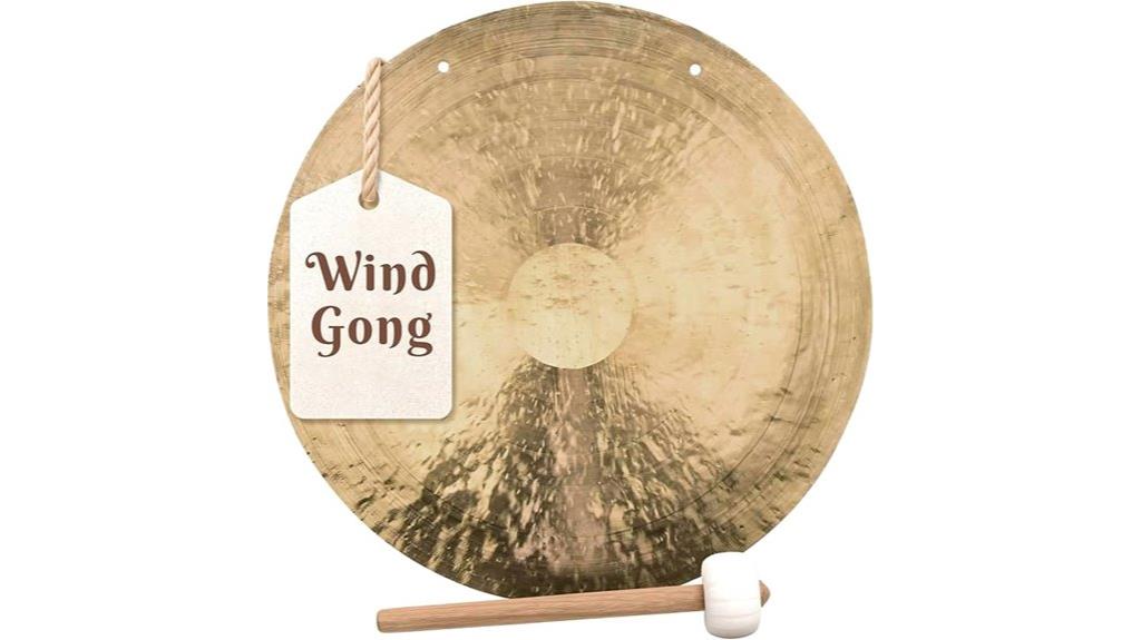 handcrafted gong for decor