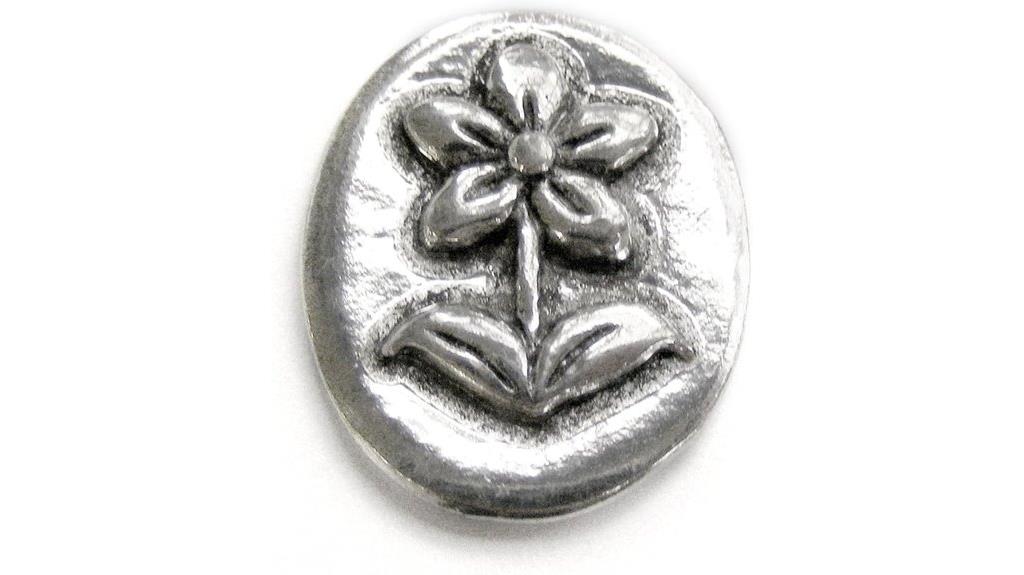 handcrafted pewter joy token