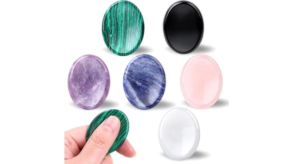 healing crystal worry stones