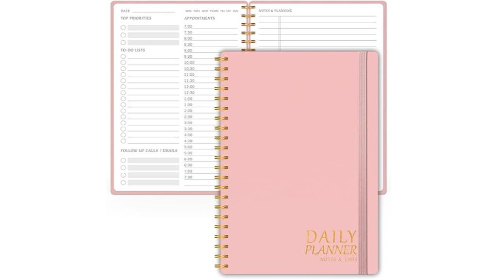 hourly schedule daily planner