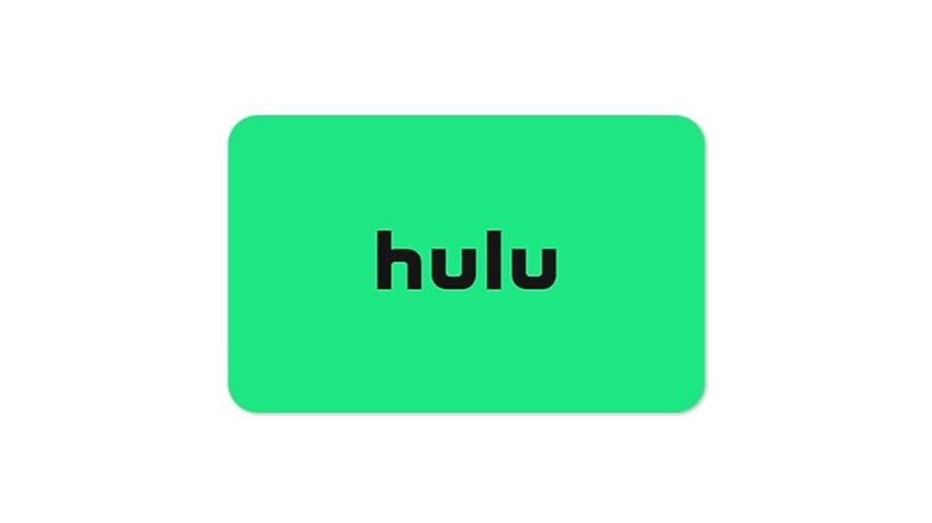 hulu digital gift card