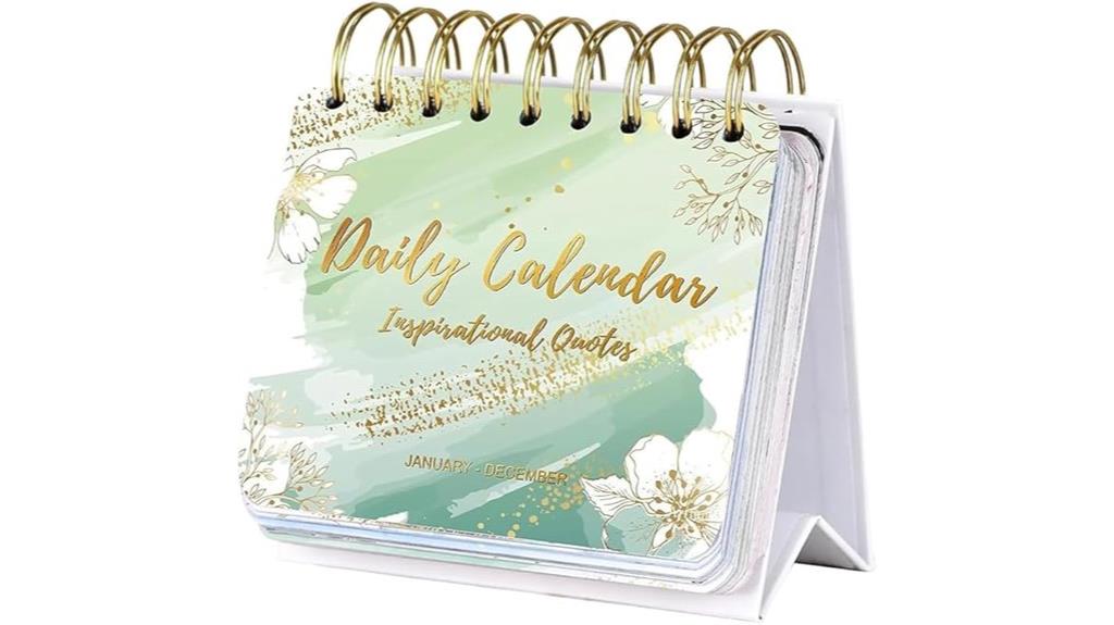 inspirational flip calendar design