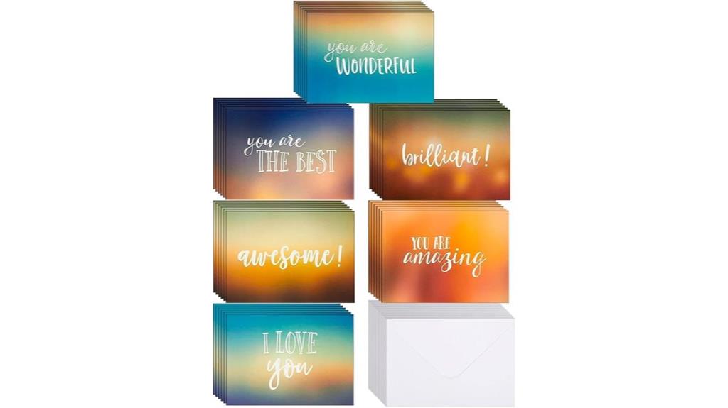 inspirational note card set