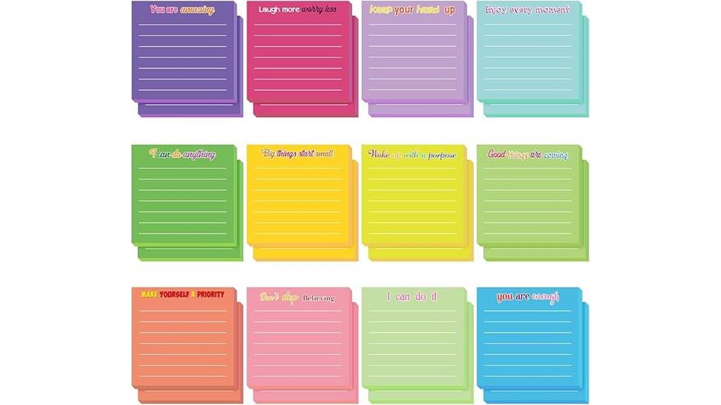 inspirational notes 24 pack set