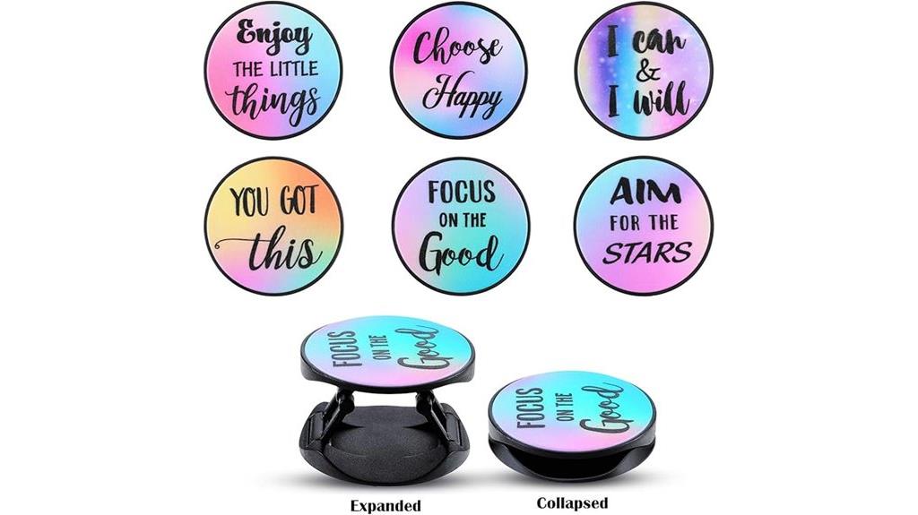 inspirational phone grip set