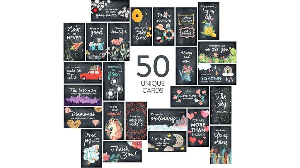 inspirational quote cards pack