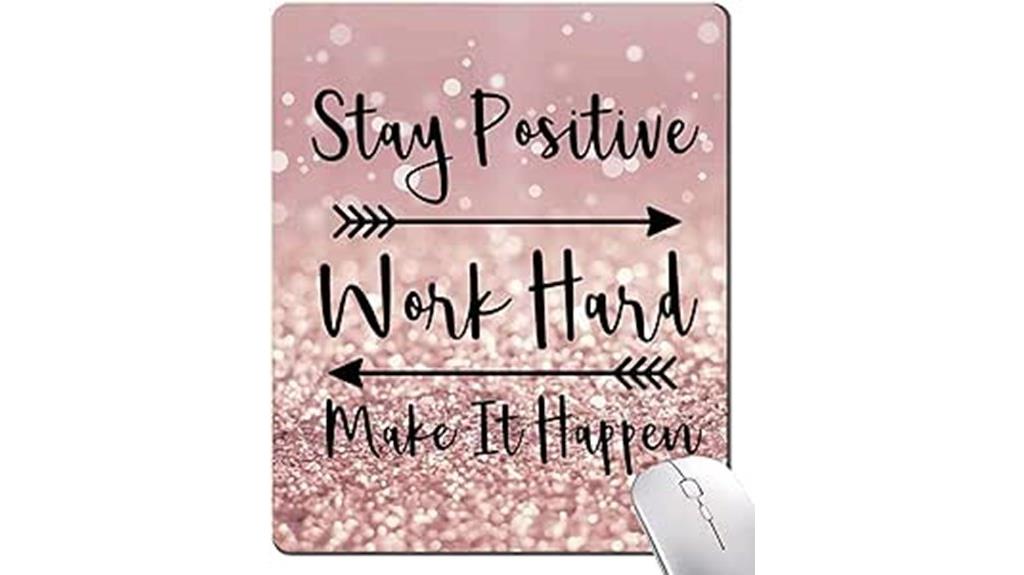 inspirational quote mouse pad
