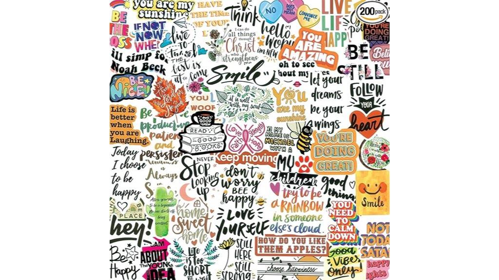 inspirational stickers for bottles