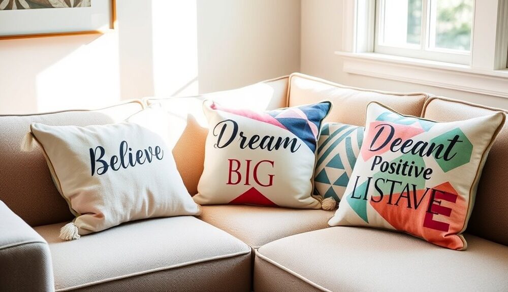 inspirational throw pillows collection