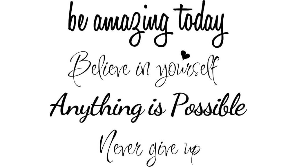 inspirational wall decal art