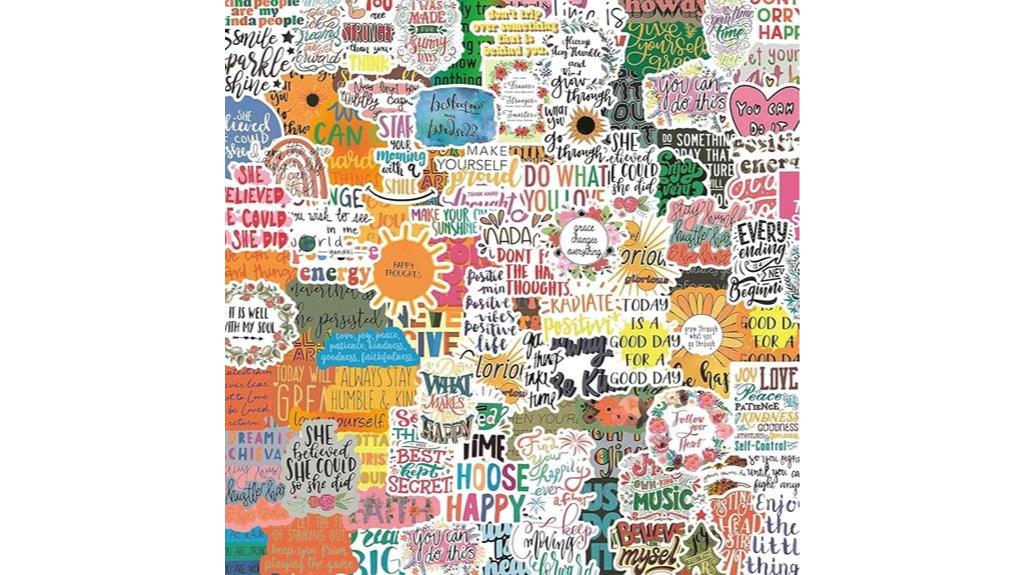 inspirational water bottle stickers