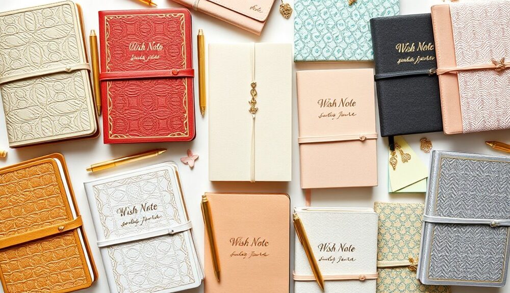 inspirational wish note journals