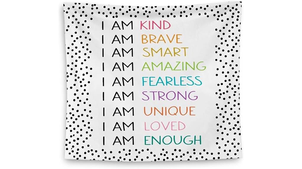 kids positive affirmation decor