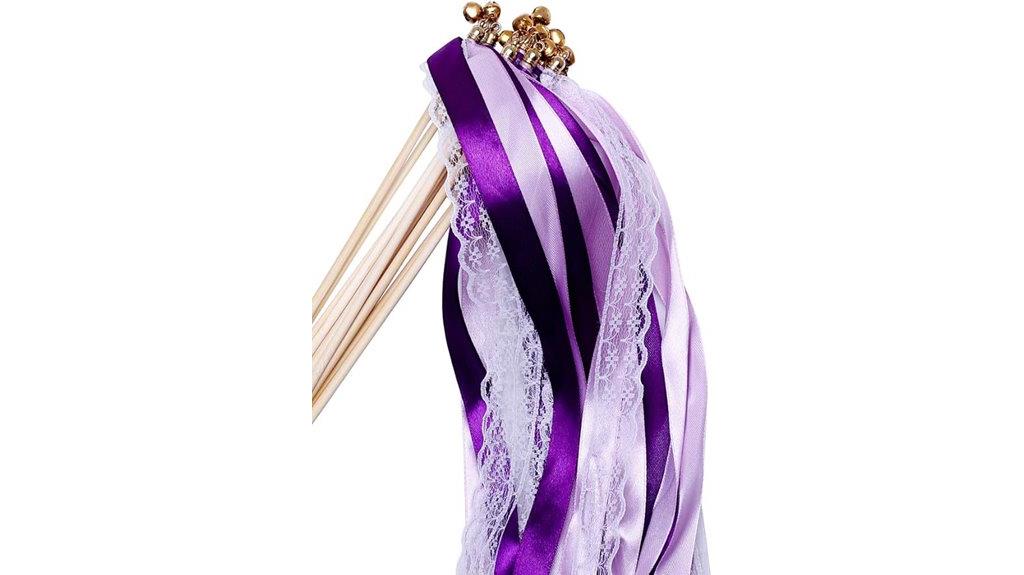 lace ribbon party wands