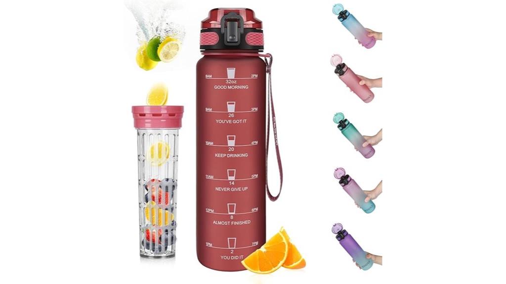 large leak proof sports bottle