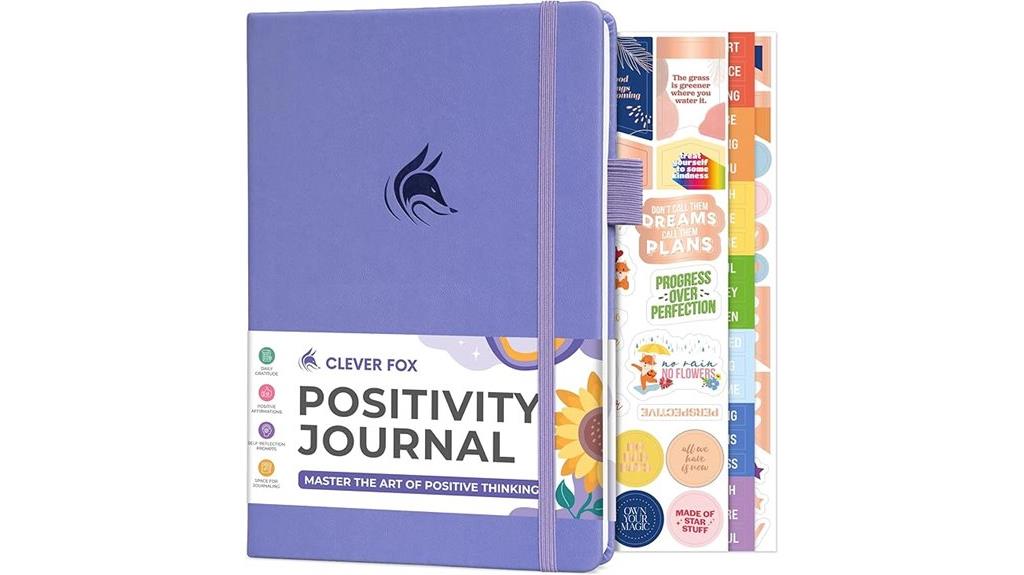 lavender gratitude affirmation journal