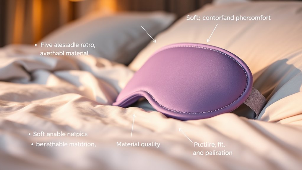 light blocking comfort features