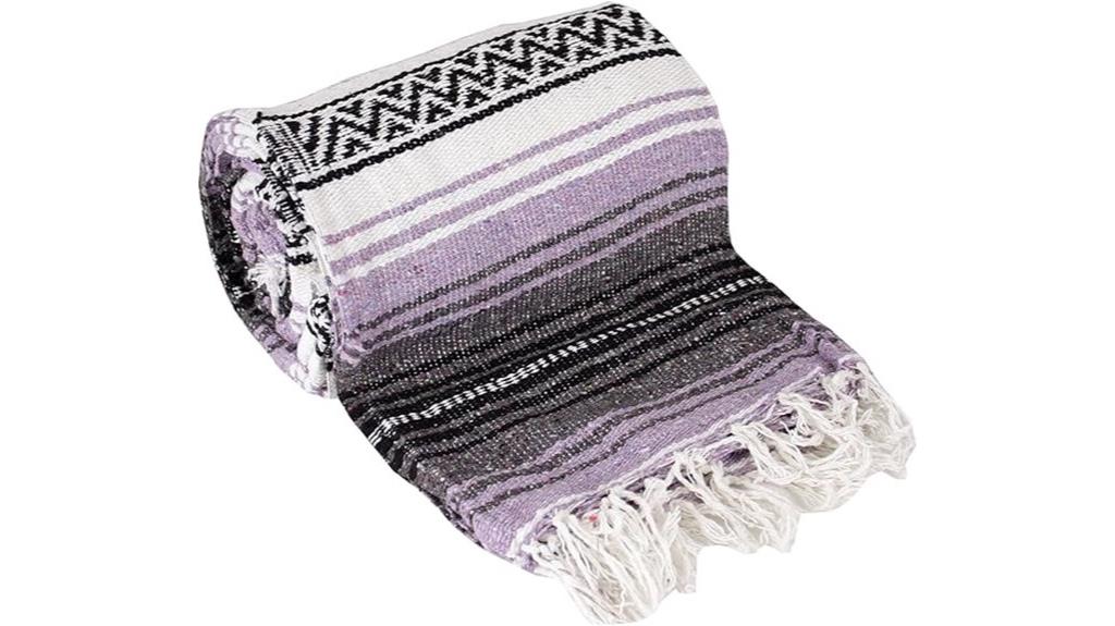 light purple mexican blanket