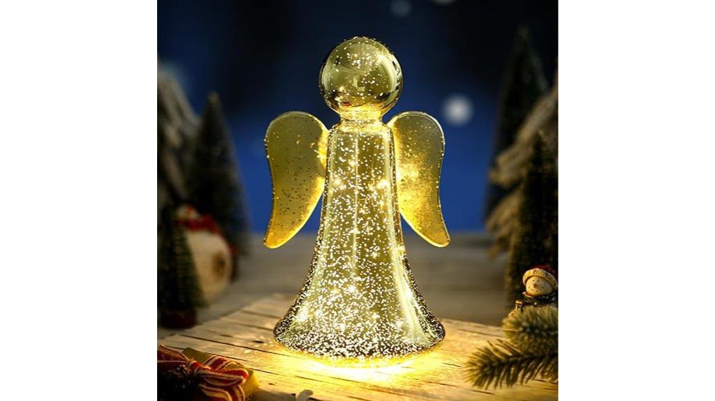 lighted christmas angel figurines