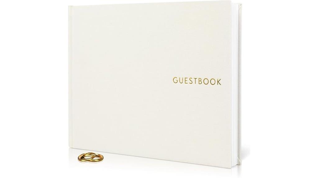 linen guest book keepsake