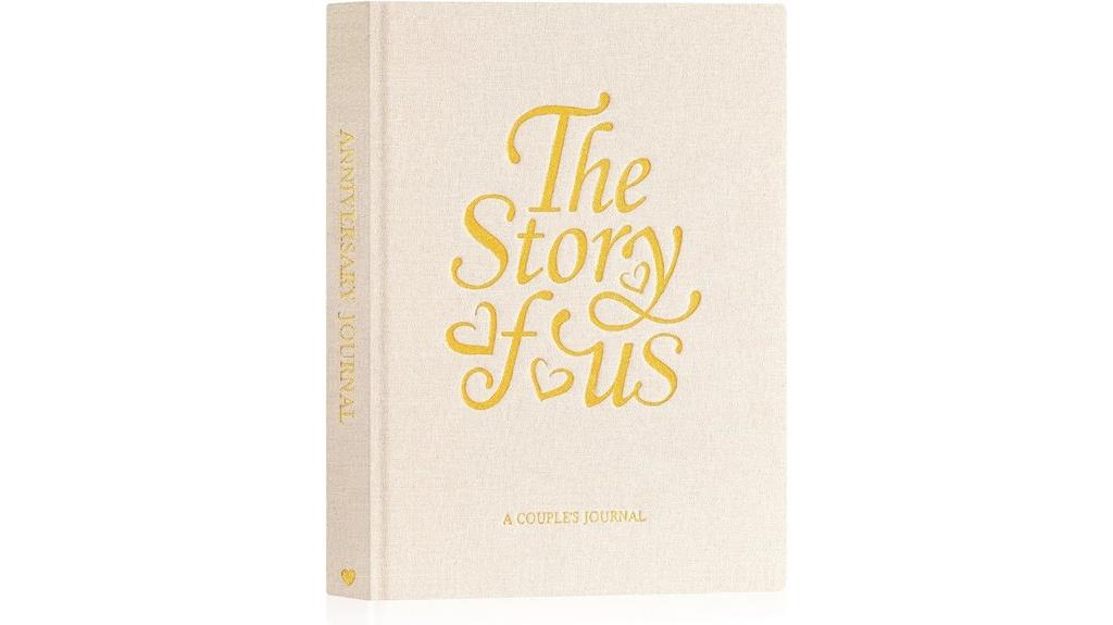 linen wedding memory book