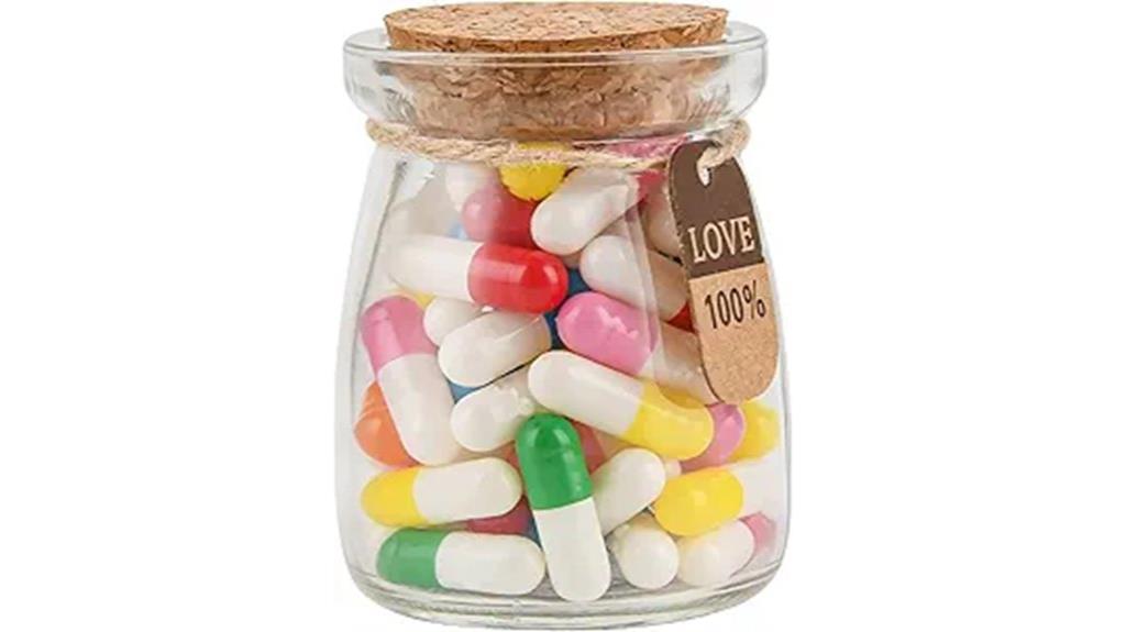 love capsules in bottle