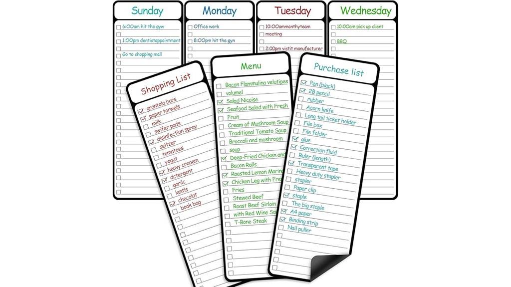 magnetic dry erase to do