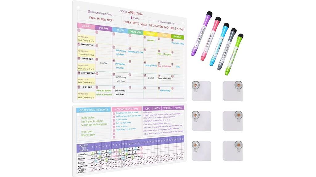 magnetic fridge whiteboard set