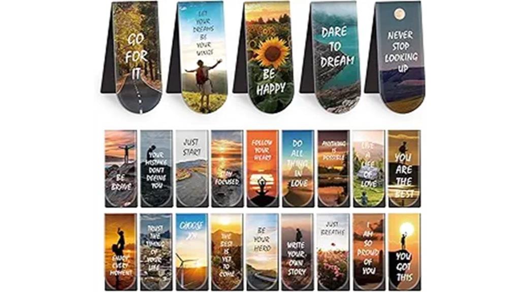 magnetic inspirational nature bookmarks