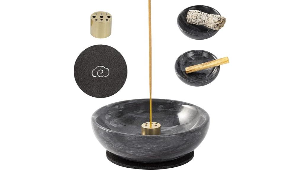 marble incense holder with holes